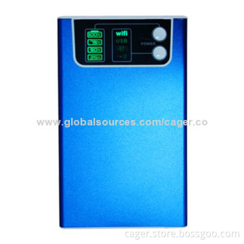 Wi-Fi Power Bank with Aluminum Alloy FrameNew